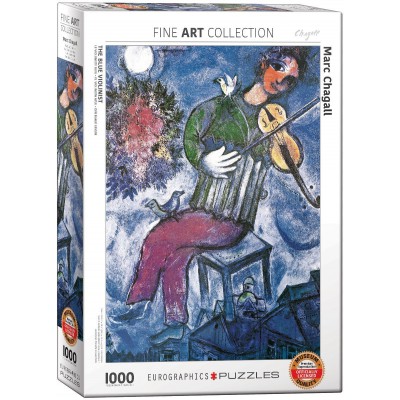 Details about   NEW EuroGraphics 60852 Jigsaw Puzzles Deluxe 1000 Pce The Blue Violinist Chagall 