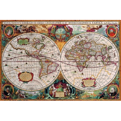 Puzzle Antique World Map Eurographics 8220 1997 2000 Teile Puzzle