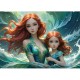 2 Puzzles - L'Eau et le Feu - Collection Mère et Fille