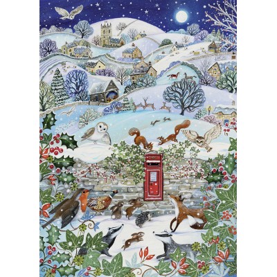 Puzzle Alipson-Puzzle-50053 Dorf in einer Winternacht