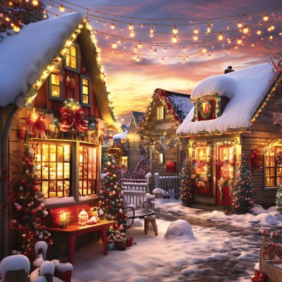 Puzzle Alipson-Puzzle-50057 Christmas House