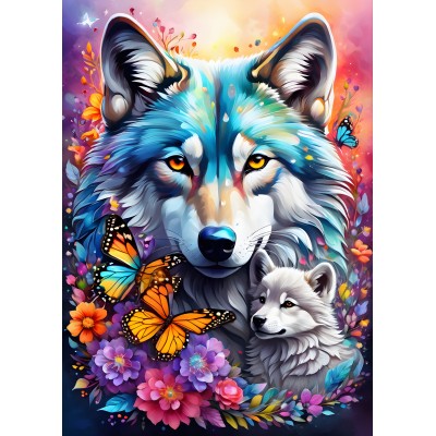 Puzzle Alipson-Puzzle-50124 Wolves - Maternal Love Collection