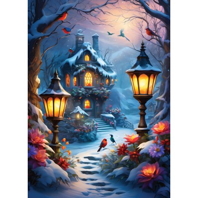 Puzzle Alipson-Puzzle-50131 Enchanted Wintery Scene