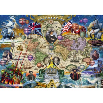 Puzzle Alipson-Puzzle-F-50040 Große Entdecker der Welt