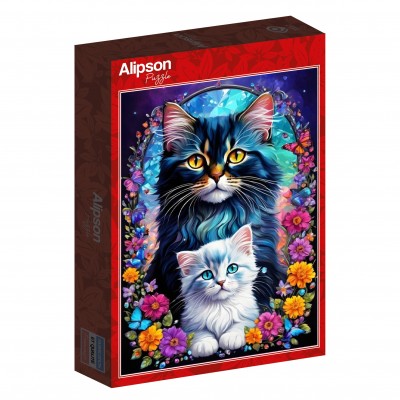 Puzzle Alipson-Puzzle-F-50116 Chats - Collection Amour Maternel