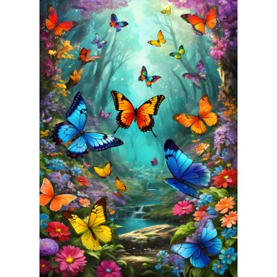 Puzzle Alipson-Puzzle-F-50174 Nuées de Papillons