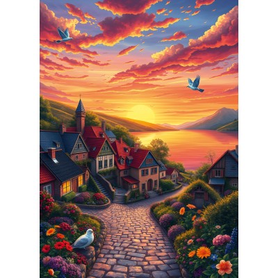 Puzzle Alipson-Puzzle-F-50177 Vue sur le Lac