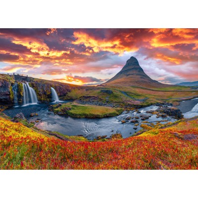 Puzzle Alipson-Puzzle-F-50179 Kirkjufellsfoss-Wasserfall - Island
