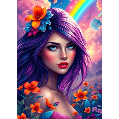 Puzzle Alipson-Puzzle-F-50215 Rainbow Girl