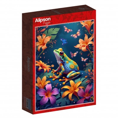 Puzzle Alipson-Puzzle-F-50252 Der Frosch und der Ball der Schmetterlinge