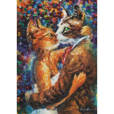 Puzzle Art-Puzzle-4226 Tanz der Verliebten Katzen