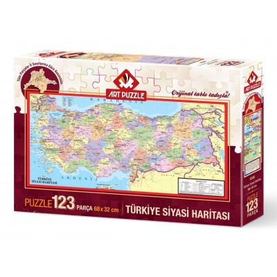 Puzzle Art-Puzzle-4346 Die politische Landkarte der Türkei