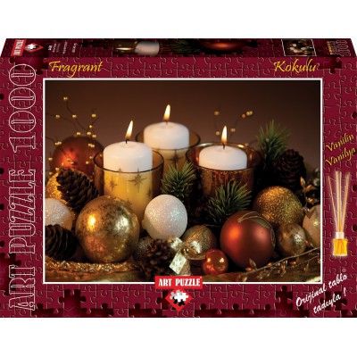 Art-Puzzle-4451 Duftpuzzle - Weihnachtsgesteck