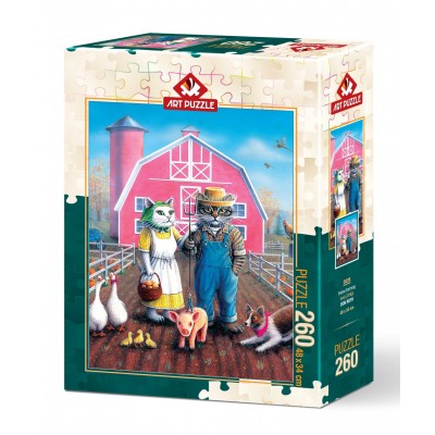 Puzzle Art-Puzzle-5028 Cat Farm