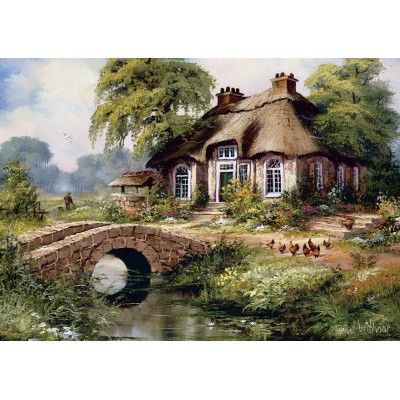 Puzzle Art-Puzzle-5080 Grünes Dorf