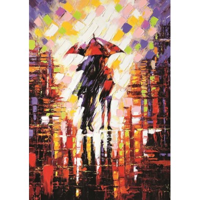 Puzzle Art-Puzzle-5090 Liebe Unter dem Regenschirm