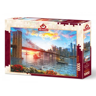 Puzzle Art-Puzzle-5185 Sonnenuntergang in New York