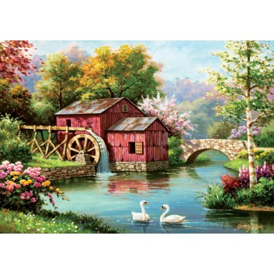 Puzzle Art-Puzzle-5188 Red Old Mill