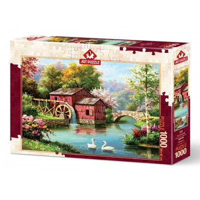 Puzzle Art-Puzzle-5188 Red Old Mill