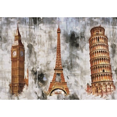 Puzzle Art-Puzzle-5199 Three Cities - Drei Türme