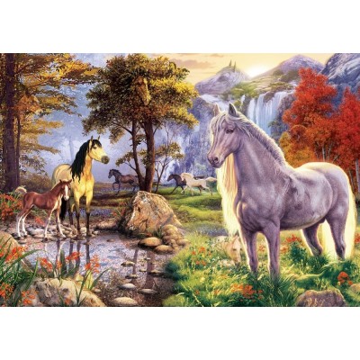 Puzzle Art-Puzzle-5215 Chevaux Cachés