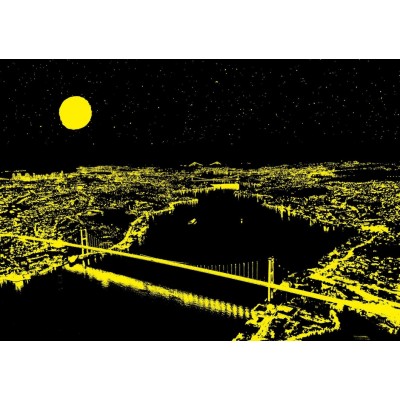 Art-Puzzle-5239 Neon Puzzle - Trois Ponts, Bosphore