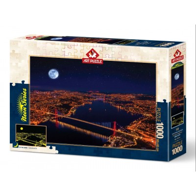 Art-Puzzle-5239 Neon Puzzle - Trois Ponts, Bosphore