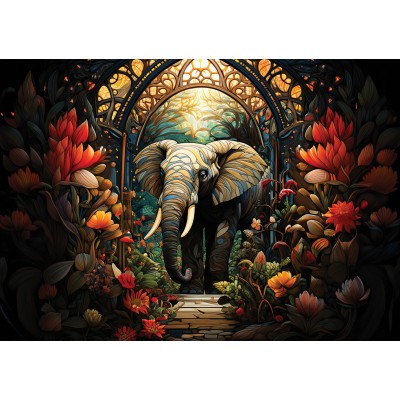 Puzzle Art-Puzzle-5254 Guardian of Flowers