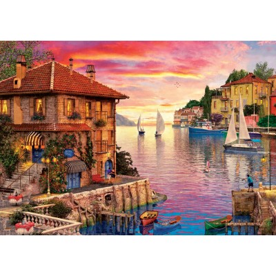 Puzzle Art-Puzzle-5374 Mittelmeerhafen