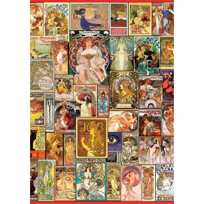 Puzzle Art-Puzzle-5407 Art Nouveau Poster Collage