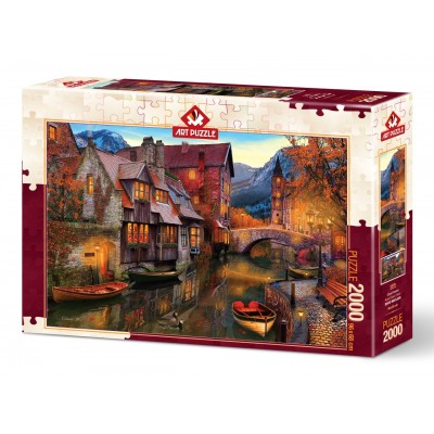 Puzzle Art-Puzzle-5476 Canal Boats