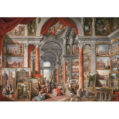 Puzzle Art-Puzzle-5479 Galerie mit Ansichten des Modernen Rom, 1757