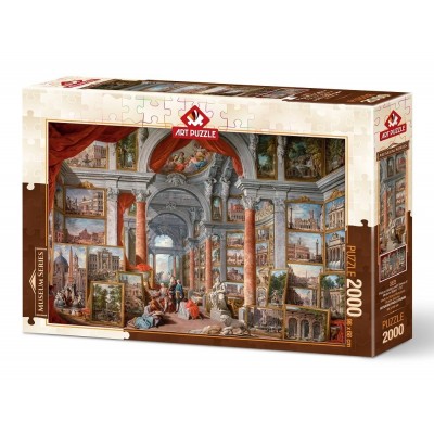 Puzzle Art-Puzzle-5479 Galerie mit Ansichten des Modernen Rom, 1757