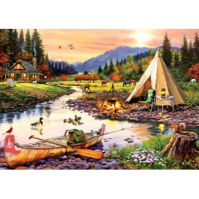 Puzzle Art-Puzzle-5520 Camping Friends