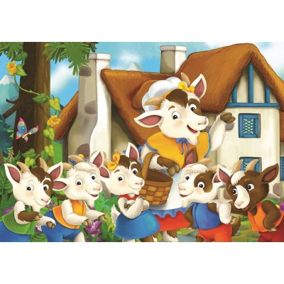 Art-Puzzle-5552 2 Puzzles - Cute Goats