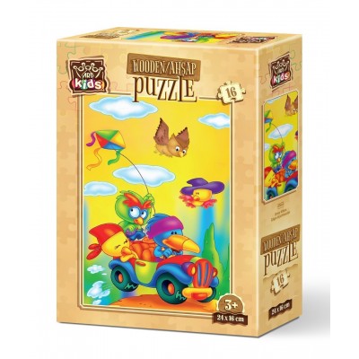 Art-Puzzle-5853 Wooden Puzzle - Crazy Kiters