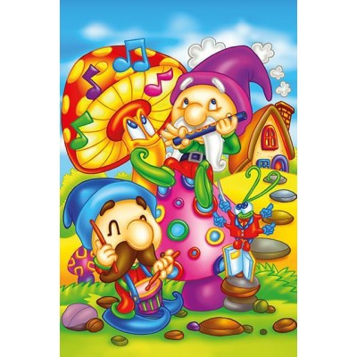 Art-Puzzle-5854 Puzzle en Bois - Elfes Chantants