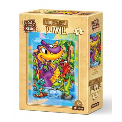 Art-Puzzle-5857 Wooden Puzzle - Dinosaurs