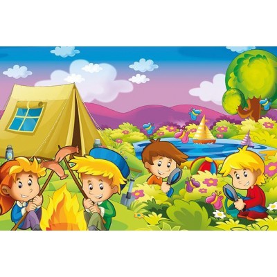 Art-Puzzle-5872 Wooden Puzzle - Campers