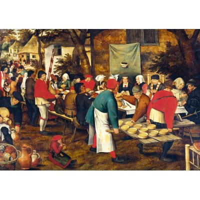 Puzzle Art-by-Bluebird-60025 Pieter Brueghel the Younger - Peasant Wedding Feast