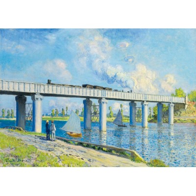 Puzzle Art-by-Bluebird-60038 Claude Monet -Railway Bridge at Argenteuil, 1873