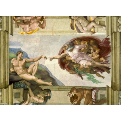Puzzle Art-by-Bluebird-60151 Michel Ange - La Création d'Adam