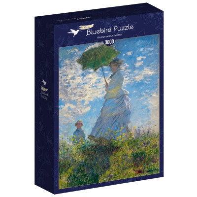 Puzzle Art-by-Bluebird-60160 Claude Monet - Frau mit Sonnenschirm, 1875
