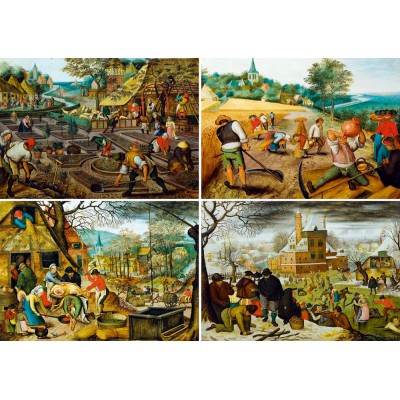 Puzzle Art-by-Bluebird-F-60220 Pieter Brueghel the Younger - The Four Seasons