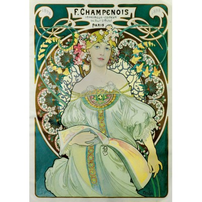 Puzzle Art-by-Bluebird-F-60230 Mucha - Daydream, 1897