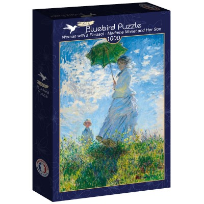 Puzzle Art-by-Bluebird-F-60236 Claude Monet - Woman with a Parasol - Madame Monet and Her Son