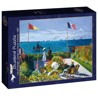 Puzzle Art-by-Bluebird-F-60238 Claude Monet - Garden at Sainte-Adresse, 1867