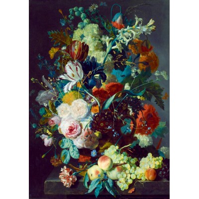 Puzzle Art-by-Bluebird-F-60291 Jan Van Huysum - Still Life with Flowers and Fruit, 1715