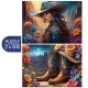 2 Puzzles - Cowgirl and Boots - Far West Collection