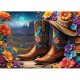 2 Puzzles - Cowgirl and Boots - Far West Collection